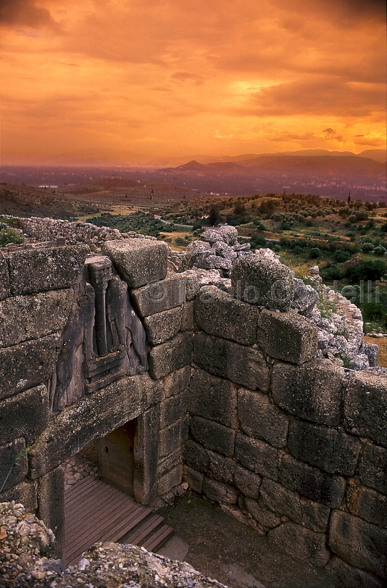 Lion Gate, Mycenae, Greece
 (cod:Greece01)